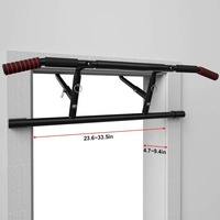 Barre de traction multifonctionnelle réglable en acier inoxydable pour portes intérieures