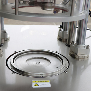 O plástico semi automático enlatado do alimento secado pode aspirar a lavagem do enchimento do nitrogênio pode a máquina do nitrogênio do aferidor - Product Image 3