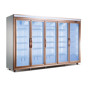 מסחרי אחר העליון-מקפיא זכוכית אנכית זכוכית שקופות דלת כפולה - Product Image 4