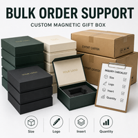Scatola Regalo Magnetica Personalizzata con Logo, Scatola Pieghevole in Cartone Rigido con Chiusura Magnetica, Opzioni di Inserto, Ordini Personalizzati Accettati