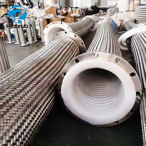 <span class=keywords><strong>Manguera</strong></span> flexible forrada de <span class=keywords><strong>PTFE</strong></span> de acero inoxidable 304 para aplicaciones químicas industriales de baja presión - Product Image 5