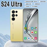 S24 Ultra, Pantalla OLED HD de 7.3 Pulgadas y 90Hz, Android 15, Smartphone 5G, Deca Core, Cámara Trasera de 16MP, Batería de Más de 8000mAh, 108MP