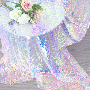 Mới mã hóa màu sequin rèm cửa trang trí nền vải tiệc cưới Khăn trải bàn - Product Image 3