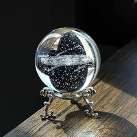 Honneur de cristal en gros créatif signe du zodiaque étoile gravé cristal Led veilleuse boule