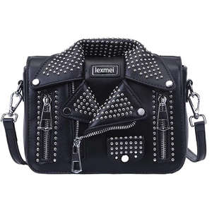 Sac à main pour femme en cuir avec chaîne, sac bandoulière, sac unique pour veste - Product Image 1