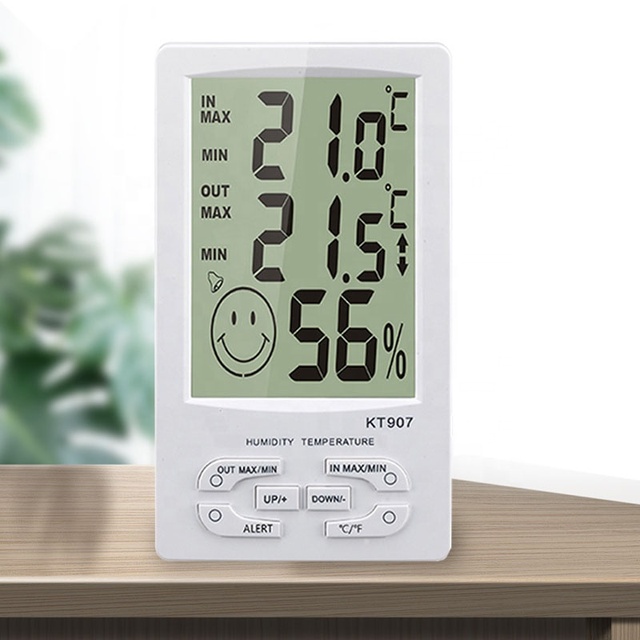 KT907 Instant Read Home Digital Hygrometer Thermometer Hygrometer Household Desk Moisture Meter