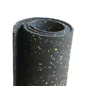 Probe frei Geruchlose Gummi matte EPDM SBR Gym Roll Fußmatten 10mm