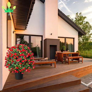 Artificielle Rose Topiaire Boule Arbre En Pot Buissons Plantes pour La Maison Jardin Arbustes Buissons Boule Arbre Bureau Porche Décoration - Product Image 4