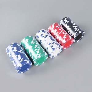 Plastic <b>Poker</b> Chips <b>Set</b> 100pcs, Multicolor Round Game Tokens for Mahjong Table Score Coins and Promotional Gifts - Product Image 3