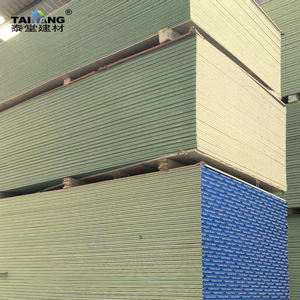 Green Board 5/8 4X12 Feuilles de cloison sèche 3/8 Plaque De Platre 2500X1200 Plaque De plâtre Plaque De plâtre Plaques De plâtre pour plafond - Product Image 3