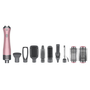 Sèche-<span class=keywords><strong>cheveux</strong></span> professionnel automatique multifonction 9 en 1, brosse à air chaud pour salon, séche-<span class=keywords><strong>cheveux</strong></span> haute vitesse avec neuf accessoires - Product Image 1
