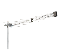Starke High-Definition-Signalempfangsantenne für den Außenbereich, digitale HDTV-Log-Periodische Antenne, UHF 4G/5G Filter, DVB-T, Mastmontage, Aluminium, TV