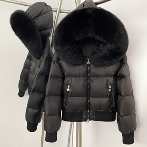 OFTBUY 2025 Manteau d'hiver de luxe pour <span class=keywords><strong>femme</strong></span>, <span class=keywords><strong>avec</strong></span> <span class=keywords><strong>capuche</strong></span> en fourrure de renard naturelle, 90% duvet de canard, épais, chaud, <span class=keywords><strong>imperméable</strong></span>, <span class=keywords><strong>parka</strong></span> <span class=keywords><strong>avec</strong></span> ceinture - Product Image 2