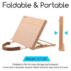 Meeden xách tay bằng gỗ phác thảo & vẽ bảng với soạn thảo t-vuông cho bức tranh và phác thảo Giá vẽ sử dụng - Product Image 5