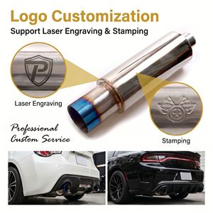 Accesorios Universales para Automóviles, Punta de Silenciador de Fibra de Carbono y Acero Inoxidable, Tubo de <span class=keywords><strong>Escape</strong></span> Apto para Todos los Autos - Product Image 3