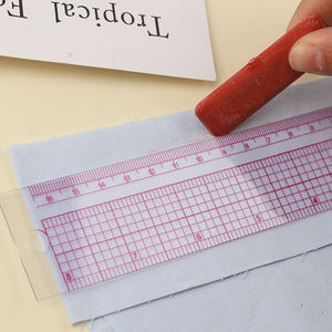 Miucous-<span class=keywords><strong>Regla</strong></span> de costura de plástico, <span class=keywords><strong>regla</strong></span> de plantilla de dibujo a medida, ropa, retales, 2 uds. - Product Image 6