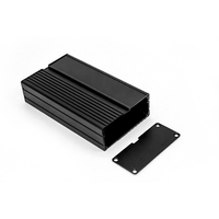 Boîtier d'amplificateur en aluminium extrudé, boîtier OEM pour carte PCB, boîtier électronique en alliage d'aluminium extrudé, boîte de jonction en aluminium