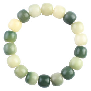 Pulsera de cuentas de barril verde degradado, 10x11mm, joyería unisex, regalo para hombres, mujeres, parejas, origen Hangzhou - Product Image 5