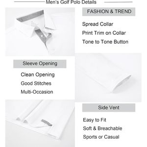 Camisa Polo Personalizada de Manga Larga para Hombre, Secado Rápido, Absorbe la Humedad, Camisa de Golf Sólida para Hombre - Product Image 6