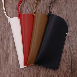 Estuche portátil de PU para gafas con correa antipérdida para el cuello, colgante para gafas de sol, venta al por mayor, regalo de verano a bajo precio - Product Image 5