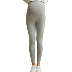 Leggings <span class=keywords><strong>premaman</strong></span> a vita alta primaverili per donne incinte pantaloni in cotone elasticizzato per gravidanza Stock disponibile taglia usa da S a XXXL - Product Image 4