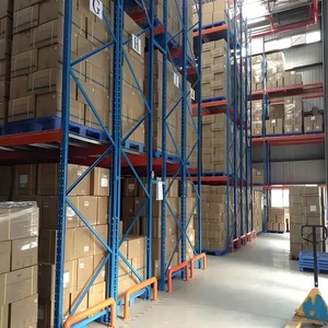 Personalizado <span class=keywords><strong>1</strong></span> tonelada de almacenamiento de almacén ajustable doble plataforma profunda estante unidad montacargas fabricante estante de acero - Product Image 4