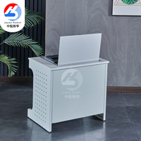 Bureau d'ordinateur multifonctionnel en métal pour l'école, la salle de classe, le bureau, la chambre, l'hôtel, la salle de conférence avec un design moderne