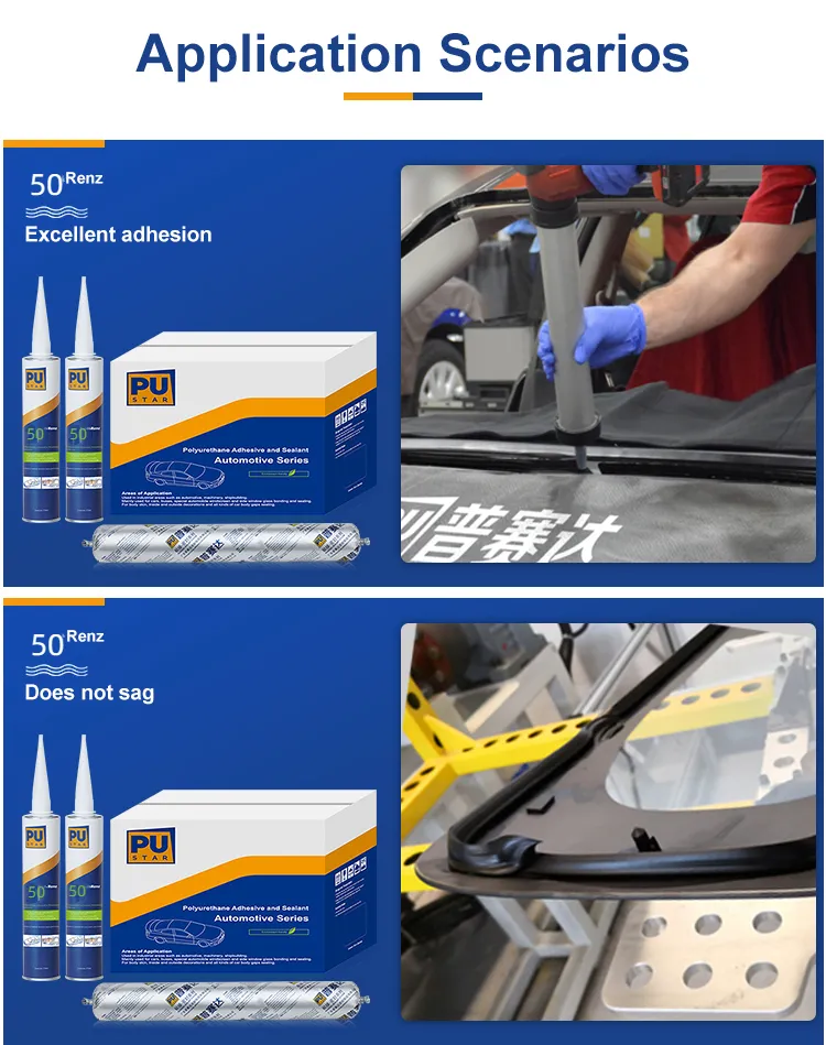 Polyurethan-Dicht mittel und Klebstoff Auto Glass Pu Sealant Fast Cure Glasur Windschutz scheibe Reparatur kleber