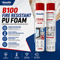 Mousse polyuréthane PU en spray de 750 ml, mousse expansive pour l'isolation et l'étanchéité des bâtiments