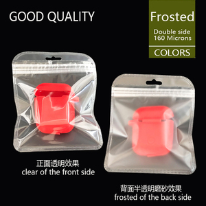 110*130mm con chiusura a zip con perla bianca, sacchetto di plastica trasparente sigillabile, con chiusura lampo - Product Image 2