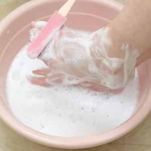 15.7" Toe Cleaning Brush, Foot Scrubber for Shower, Rubber Toe <b>Gap</b> Cleaning Brush Long Handle for Seniors,Elderly - Product Image 2