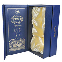 Emballage papier de haute qualité 20 pièces, taille personnalisée, couleur Rose, or, bleu, bouteille de vin, grande boîte cadeau