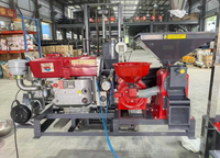 Moulin à riz et à blé automatique avec moteur diesel 20 CV, capacité de production de 1000 kg/h, décortiqueuse de riz intégrée