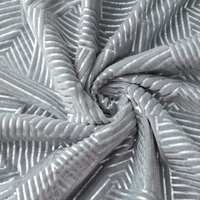 Couverture en flanelle tricotée de luxe avec impression par transfert thermique, jeté en polaire doux et métallisé pour lit et canapé, certifiée GRS BSCI
