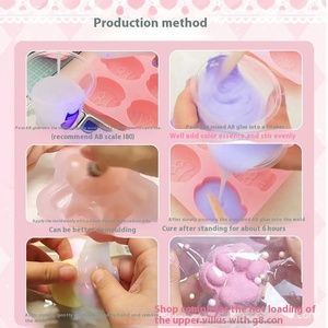 Kit de bricolage en silicone à presser, moule amusant en forme de bulle pour argile faite à la main, jouet anti-stress pour enfants garçons et filles - Product Image 4