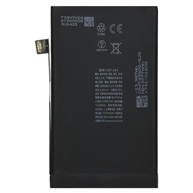 Fast Lead Time High Performance 3.886V 3561mAh Lithium Polymer Batteries AST-A54 NA264 Battery for iPhone 16 I16 IPhone16