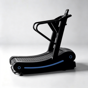 Nueva llegada: Cinta de correr manual curva sin motor con resistencia magnética, equipo de gimnasio comercial, pista de nailon y aluminio, venta al por mayor OEM - Product Image 3