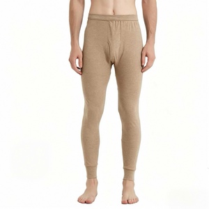 Sous-vêtements thermiques pour hommes, extensibles dans 4 directions, doux, confortables, légers, pantalons longs, ouverture à l'avant, durables, lavables en machine, à porter toute la journée - Product Image 5