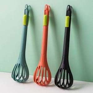 Easy Use Durable 2 in 1 Spaghetti Noodle Food <b>Tongs</b> Nylon Egg Whisk for Cream Mixer - Product Image 6