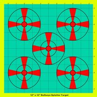 Diana de Plástico Amarilla con Diseño de Plumas Dericsson 12x12 para Entrenamiento de Tiro con Arco y Flechas