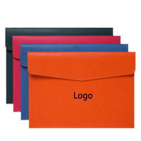 Porte-documents A4 personnalisé Canhao avec logo, pochette de rangement, étui pour bureau, école, maison, sac à documents en PU écologique avec fermeture à boucle