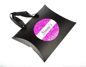 Scatola regalo Premium con Logo personalizzato all'ingrosso confezione grande di lusso parrucca di carta di cartone estensione dei capelli scatola di imballaggio nera