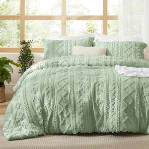 Hot Bán Vua <span class=keywords><strong>Boho</strong></span> Tufted Fluffy Comforter Thiết Lập Sang Trọng Tùy Chỉnh Bộ Đồ Giường <span class=keywords><strong>Quilt</strong></span> 3-Mảnh Thiết Lập Thiết Kế Comforter Bộ Cho Tất Cả Các Mùa - Product Image 1