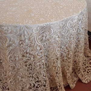 Mode sur mesure maison Textile dentelle <span class=keywords><strong>nappe</strong></span> mode broderie Tulle dentelle tissu pour dentelle robe européenne - Product Image 3