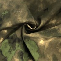 Imperméable chaud Camo imprimé polaire Softshell tissu moyen avec revêtement en TPU motif tissé pour garçons coupe-vent veste de chasse