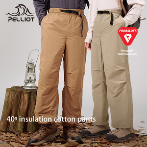 Mountain Series PELLIOT Primaloft Gold Label P <span class=keywords><strong>Pantalones</strong></span> de algodón <span class=keywords><strong>Invierno</strong></span> al aire libre Primaloft Aislamiento 40g <span class=keywords><strong>Pantalones</strong></span> de algodón unisex Senderismo - Product Image 1