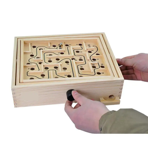 Giáo Dục 3D Trẻ Em Cân Bằng Đào Tạo Mê Cung Đồ Chơi Bằng Gỗ Hội Đồng Quản Trị Trò Chơi Hồng Y Mê Cung Giáo Dục Câu Đố Trò Chơi Cổ Điển Trẻ Em Mê Cung - Product Image 5