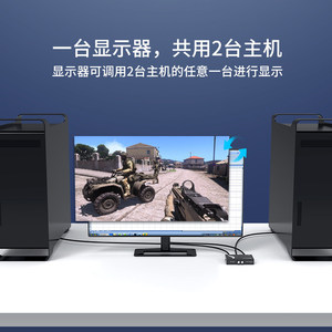 สวิตช์วีจีเอ 2 พอร์ตหน่วยแชร์จอคอมพิวเตอร์เอ็มที 15 2cf 2 อิน 1 สกรีน - Product Image 4