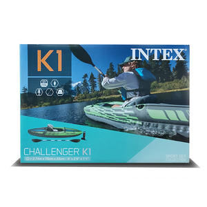 Raft de pêche <span class=keywords><strong>Challenger</strong></span> pour 1 personne, canoë-<span class=keywords><strong>kayak</strong></span> <span class=keywords><strong>gonflable</strong></span> en PVC haute pression pour sports nautiques - Product Image 5