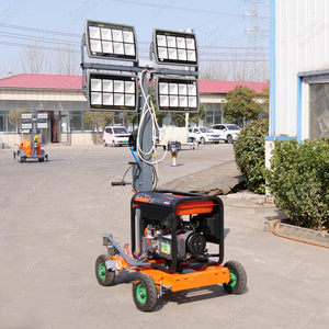 Tour d'éclairage mobile extérieure de 5 m pour chantier, alimentation directe usine - Product Image 1